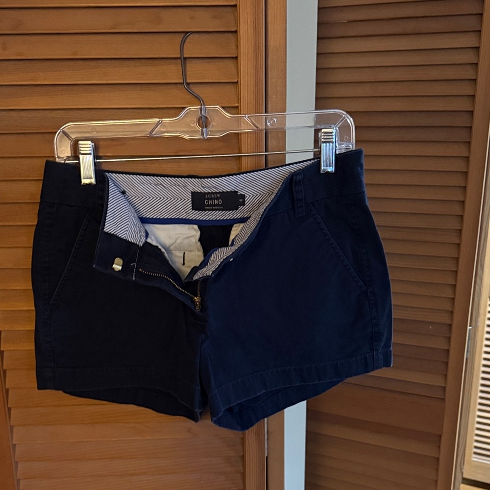 J. Crew CHINO Dark Navy Cotton Shorts